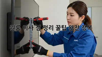 원룸 이사, 짐 정리 꿀팁 완전 정복!