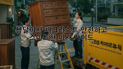 용달이사 체크리스트: 안전하고 스마트한 이사 가이드